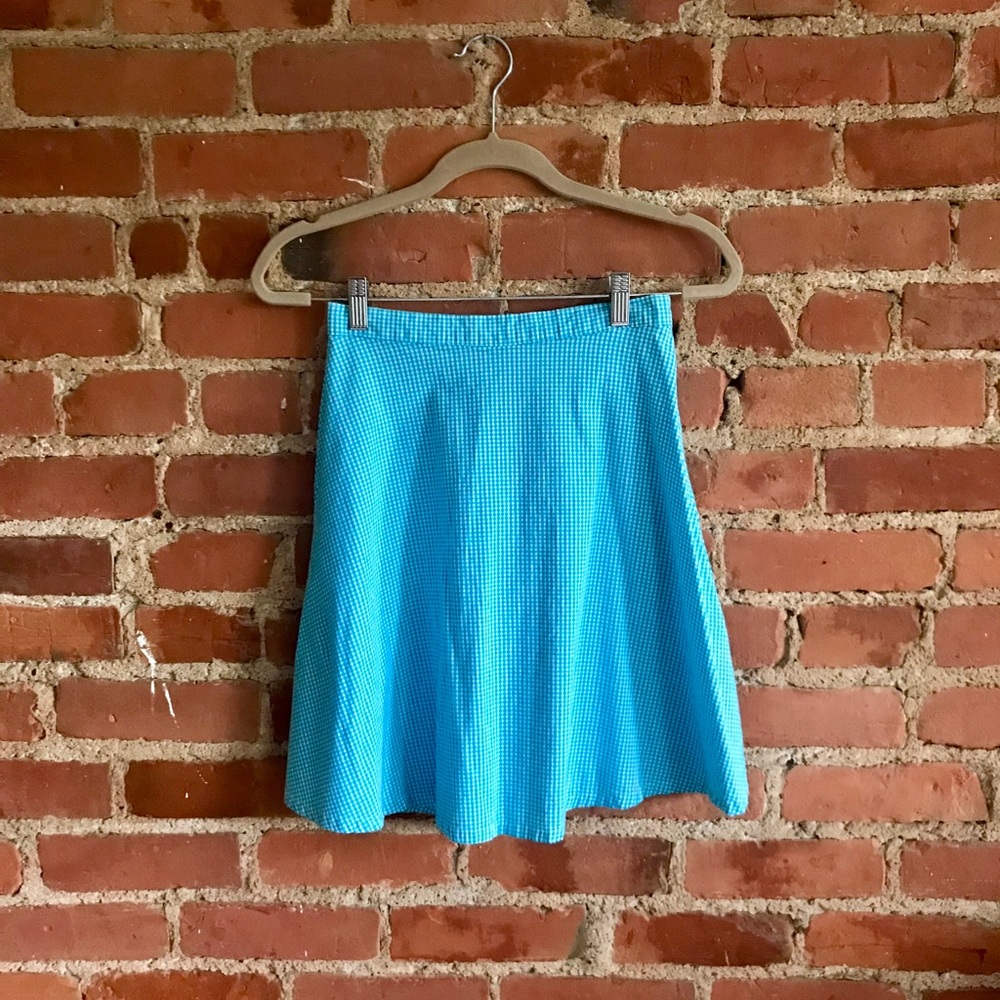 Gingham A-line Summer Skirt